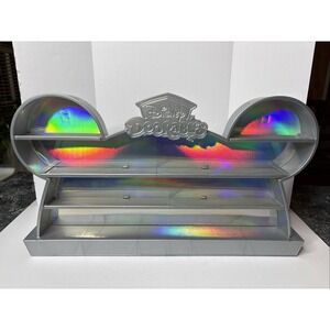 Disney Doorables Wall Shelf Figure Toy Display Case Silver Celebration Of Wonder